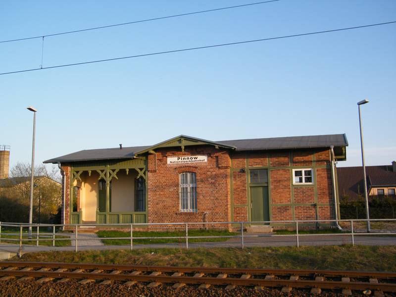 Station building in Pinnow, near Angermünde, Germany