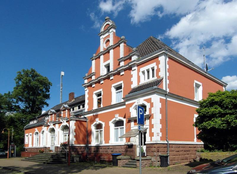 Bahnhofsgebäude Bad Münder am Deister.