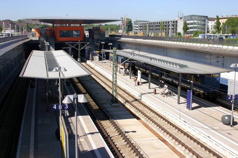 Bahnhof Neu-Ulm nach dem Umbau