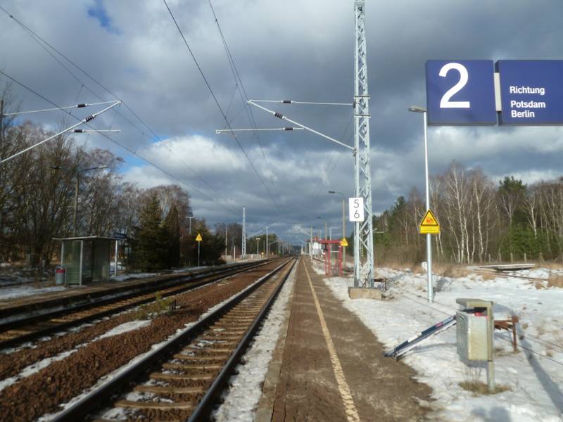 Medeiwitz (Mark) Railway station, platforms