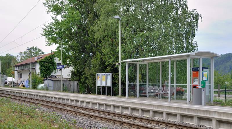 Hausen im Wiesental: stop station of the Regio-S-Bahn (commuter railway system)