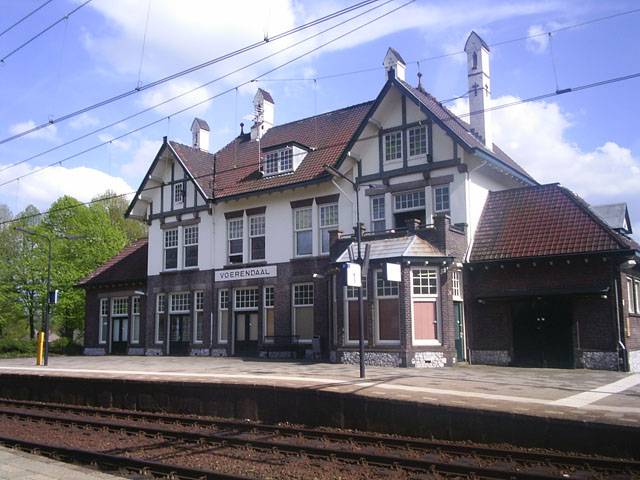 Voerendaal railway station building.