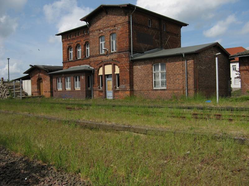 Railway station Kusey, Altmark, Germany