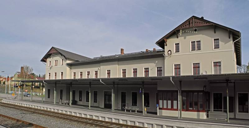 Sebnitztalbahn – Bahnhof Sebnitz bei km 48,7