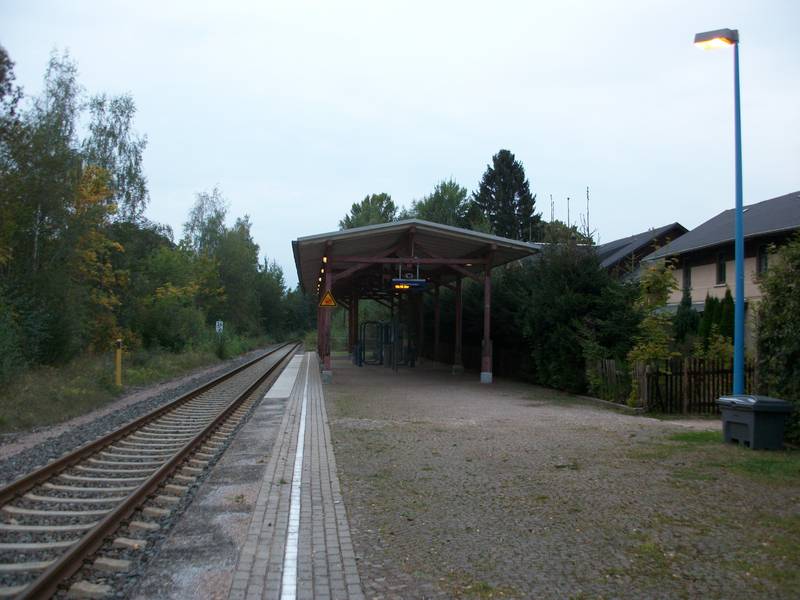 Bahnhof Rodewisch, Bahnsteig (2016)