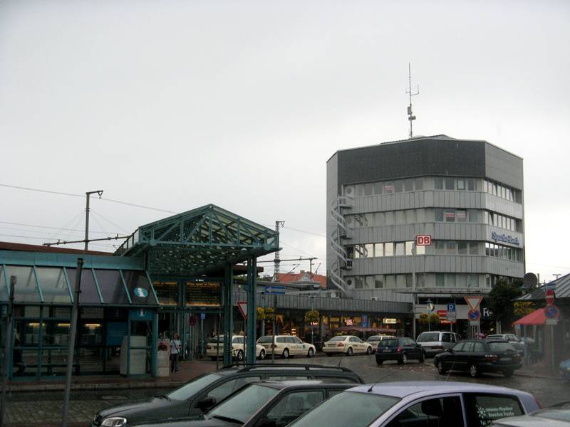 Station building of Neumünster train station