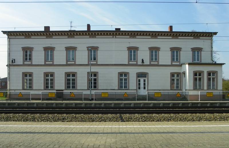 This image shows the railway station “Bad Wilsnack” of the Mark of Brandenburg, Germany.