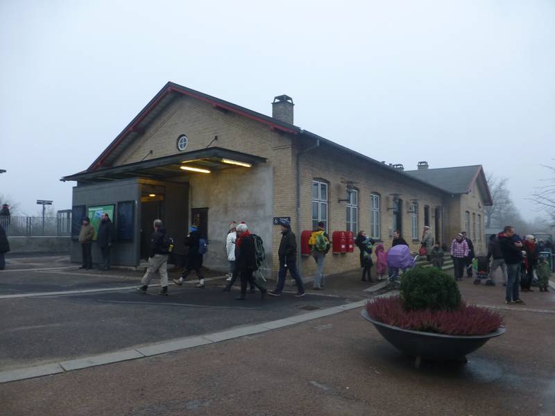 Hvalsø Station on Nordvestbanen between Roskilde and Kalundborg in Denmark.