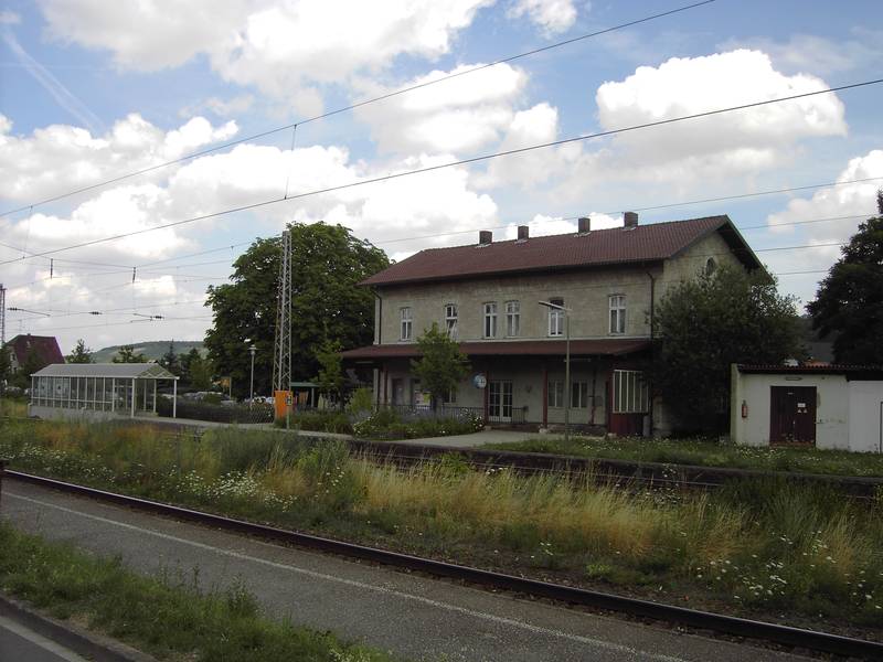 View over the station area of Winterhausen