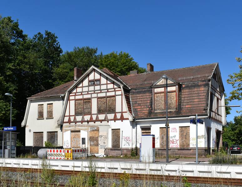 Ehemaliges Empfangsgebäude des Bahnhofs bei Bad Sachsa