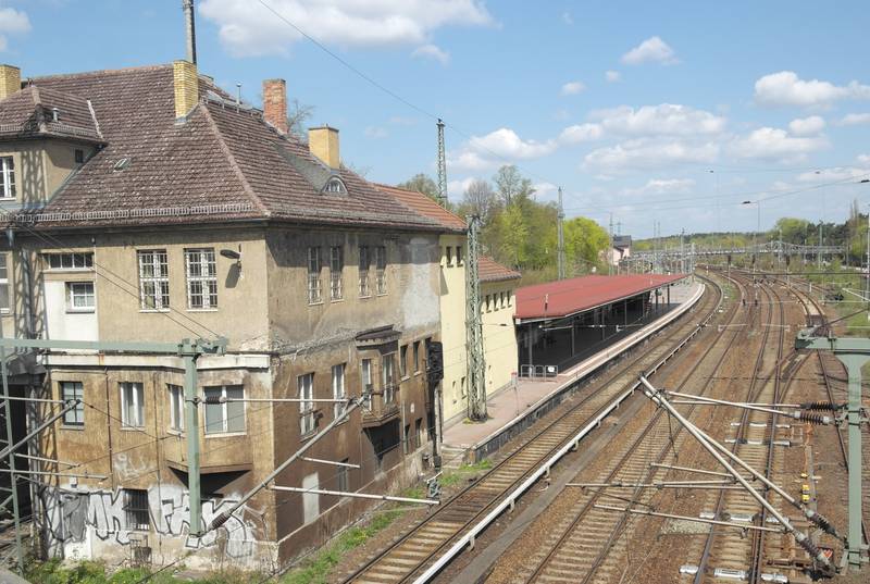 Bahnhof Birkenwerder, Blick von Süden