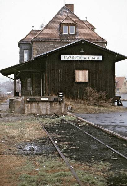 Bahnhof Bayreuth Altstadt Güterschuppen 1987