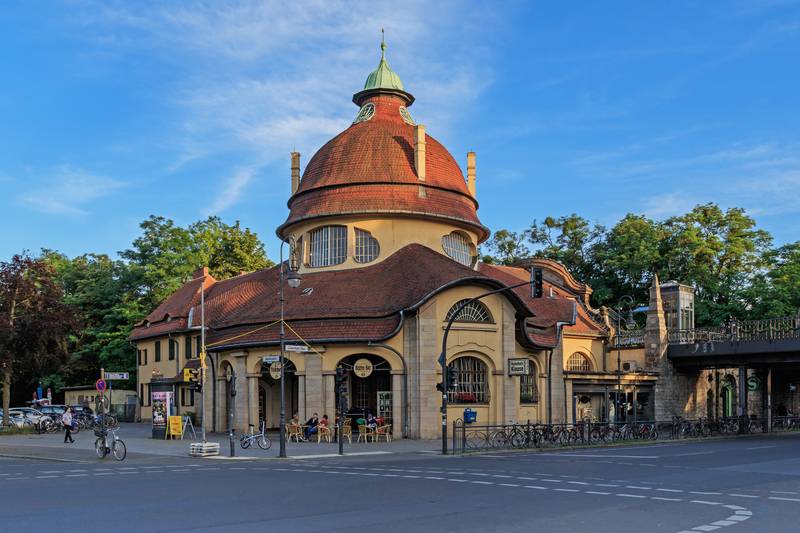 Mexikoplatz S-Bahn station in Berlin, Germany