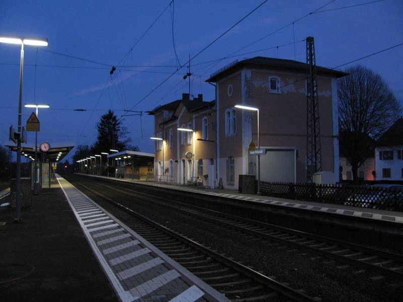 der Bahnhof von Nieder-Wöllstadt