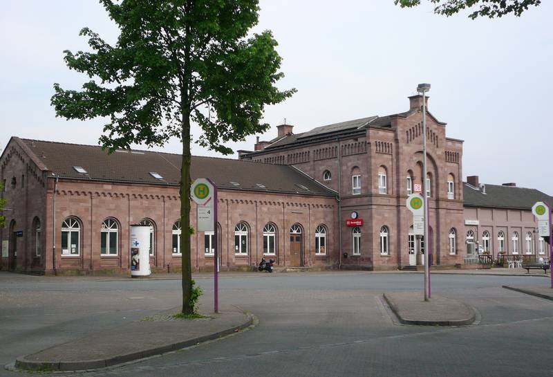 Bahnhofsgebäude in Holzminden, Niedersachsen