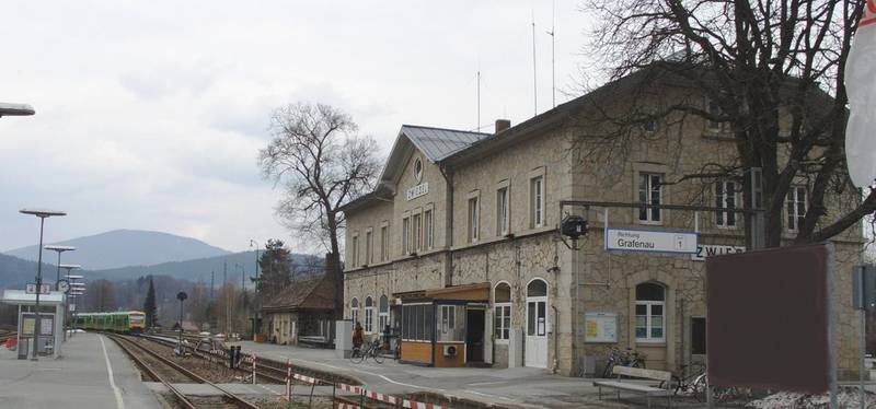 Zwiesel railway station, Bavaria, Germany.