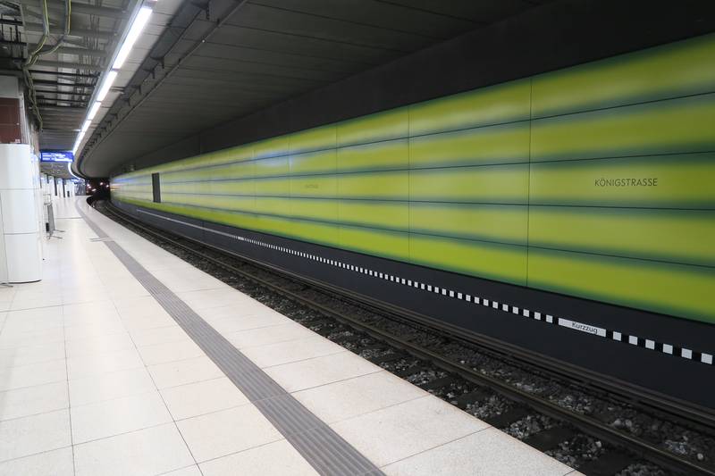 S-Bahnhof Königstraße in Hamburg, zweite Stufe des Umbaus, Stand März 2021