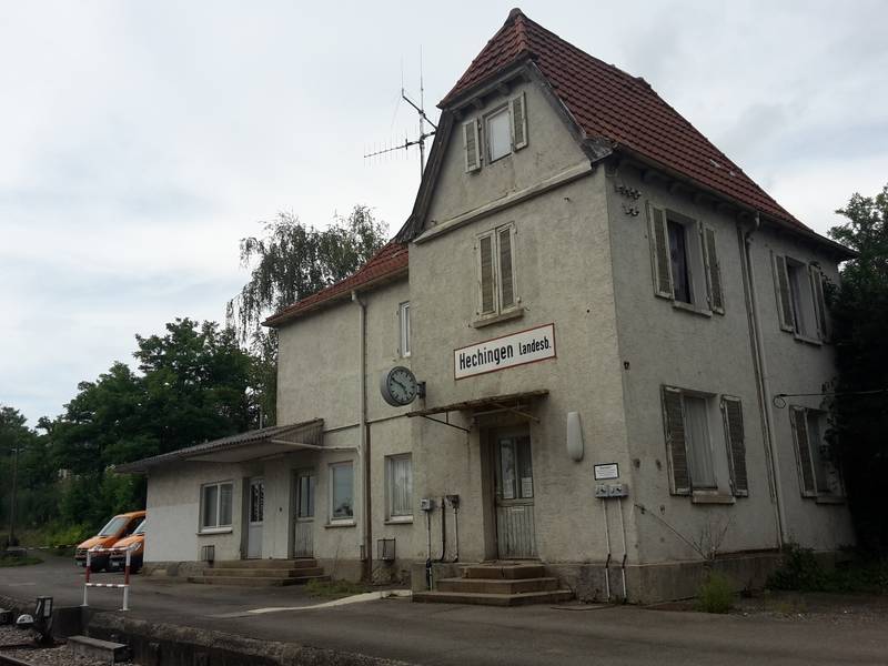 Hechingen Landesbahn station at the Eyach–Hechingen railway line