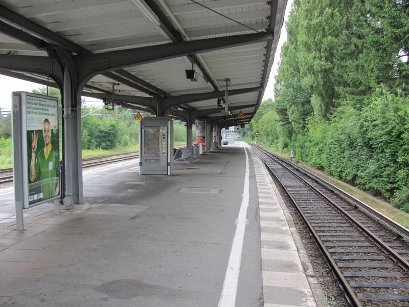 S-Bahn station Alte Wöhr in Hamburg, Germany