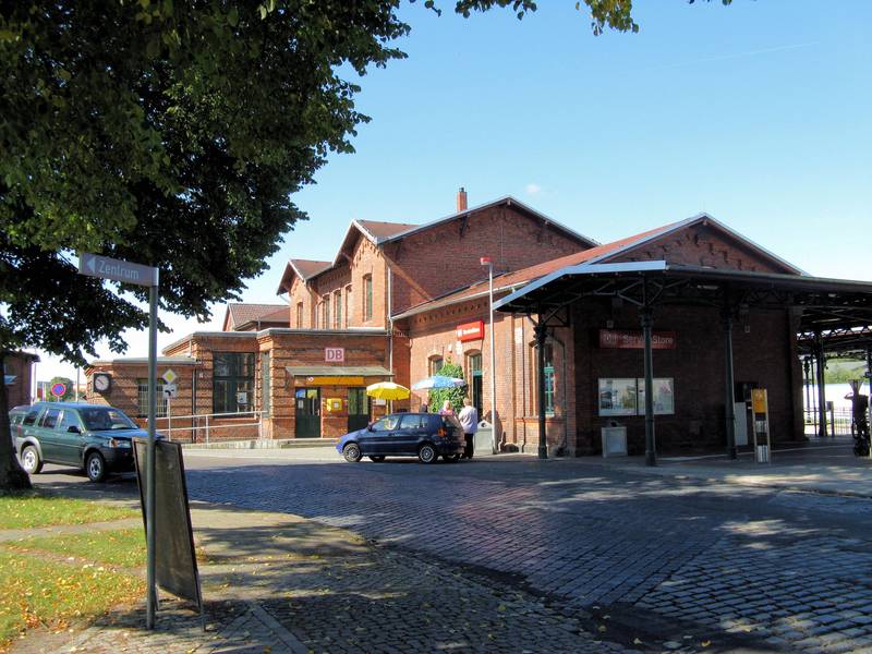 Train station in Parchim, disctrict Parchim, Mecklenburg-Vorpommern, Germany