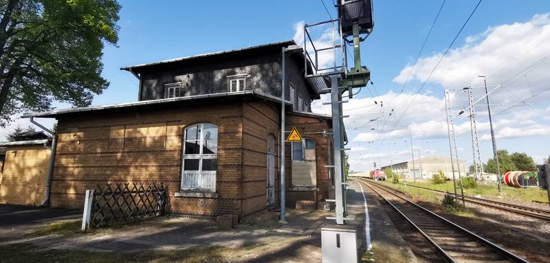 Denkmalgeschützter Bahnhof Lampertswalde