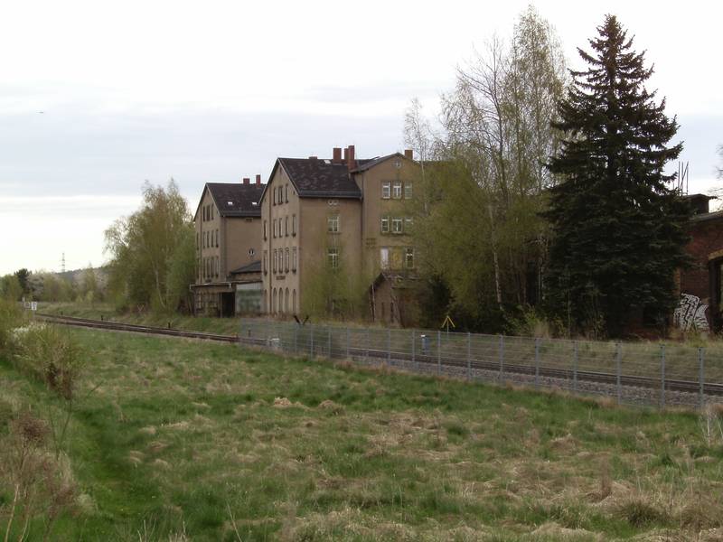 Old train station of Narsdorf (Leipzig district, Saxony)