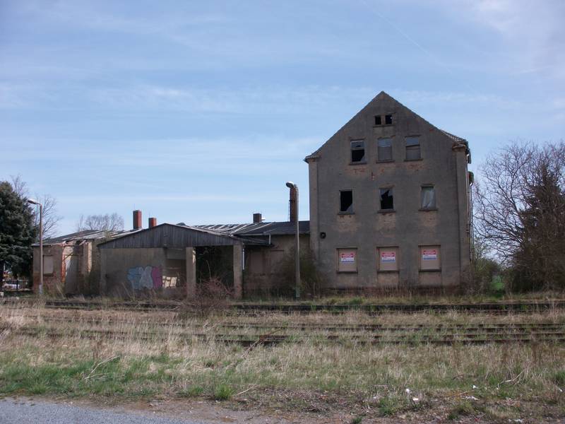 Bahnhof Prausitz, Empfangsgebäude (2022)
