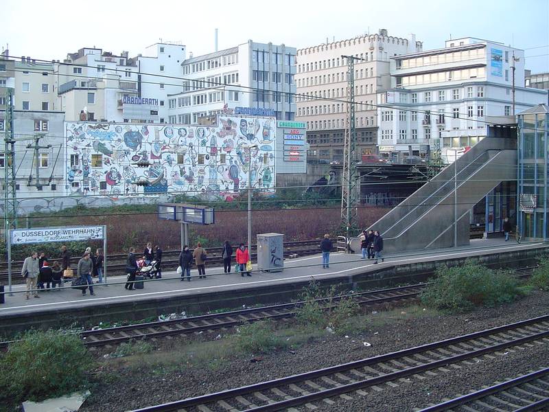 Düsseldorf Wehrhahn S-Bahn stop, Germany