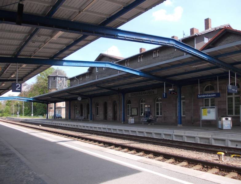 Sondershausen train station (district: Kyffhäuserkreis, Thuringia)