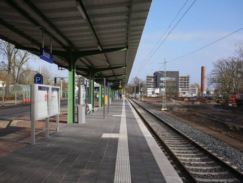 Side platform at track 3 at Bocholt railway station