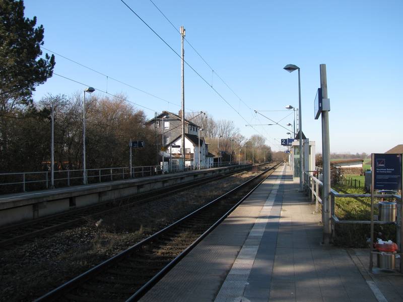 im Bahnhof von Hemmerde, Blick nach Westen