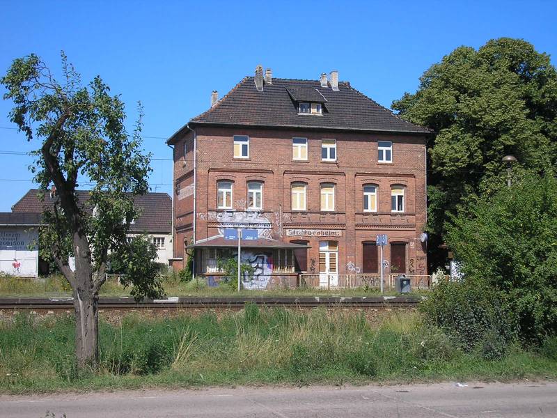 Der Bahnhof von Stotternheim (Thüringen).