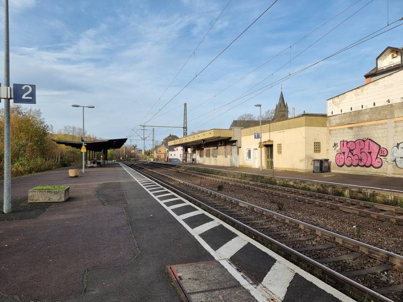 Train station Oberlahnstein, Rhineland-Palatinate, Germany