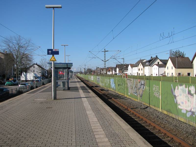 der Bahnhof Mülheim-Dietesheim, Blick von Osten