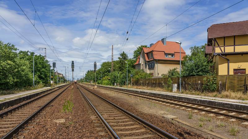 Priort railway station near Potsdam, Germany