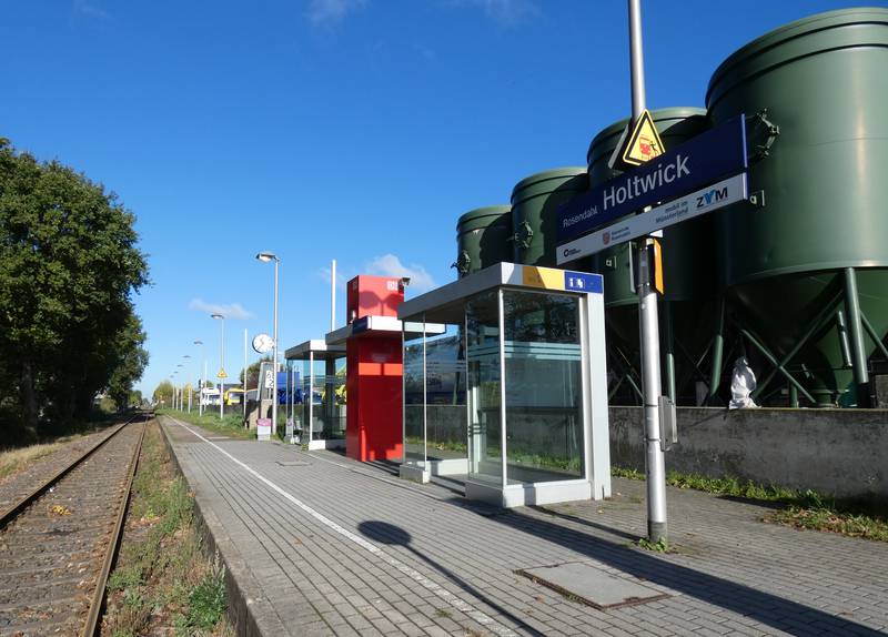 Bahnhof in Rosendahl-Holtwick, Kreis Coesfeld, NRW, Germany