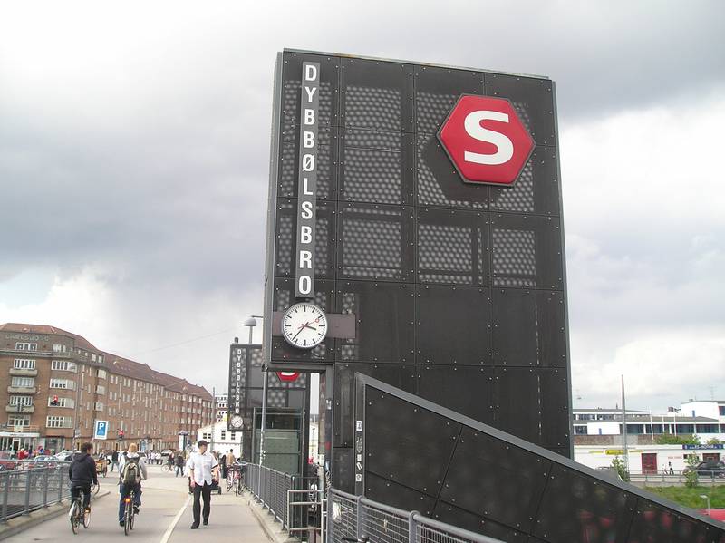 Copenhagen S-train station Dybbølsbro.