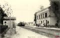 MAYET (Sarthe) - La gare - Arrivée d'un train.