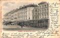 Namur - les Hôtels de la Gare (animée, tram tramway gros plan, 1903, Office Philatélique)