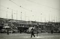 164700, Gezicht op het ontvangstgebouw van het Centraal Station (Stationsplein) te Utrecht, tijdens herstelwerkzaamheden na de brand van 17 december 1938., Onbekend