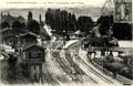 L'ARBRESLE (Rhône) - la gare - L'ensemble des voies - Editeur : Delorme, photographe.