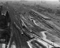155147, Overzicht van het emplacement aan de zuidzijde van het N.S.-station Utrecht C.S. te Utrecht, vanaf de Katrijnetoren., Nederlandse Spoorwegen, fotograaf