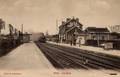 MILLY sur THERAIN (Oise) - La gare et le train.