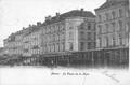 Namur - la place de la gare avec tram et hôtel de Flandres