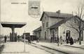 GEMOZAC (C.M.) - La Gare côté voies - Editeur : Vve H. Maguy, papetier.