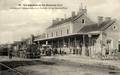 CHATEAU du LOIR (Sarthe) - La gare et l'arrivée du 84 Thouars-Paris - Editeur : F.Fleury à Paris n°36.