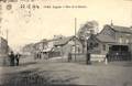 Ougrée - rue de la Station (animée, loco, barrière, 1914...feldpost )