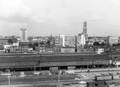 406597, Overzicht van het Centraal Station (N.S.-station Utrecht C.S.) vanaf het Beatrixgebouw van de Jaarbeurs (Croeselaan), uit het westen., Burghouts, J.K.J., fotograaf