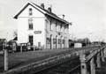 150135, Gezicht op het N.S.-station te Baflo., Nederlandse Spoorwegen, fotograaf