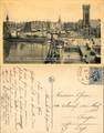 NB - [515404]B/TB//-Belgique - Ostende, La gare et le pont vers la rue de la chapelle, Bateau, Eglises et Cathédrale
